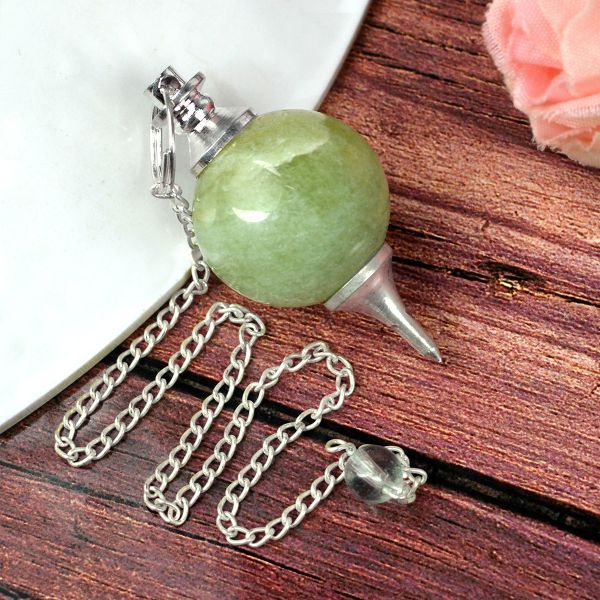 Natural Crystal Ball Dowser - Pendulam