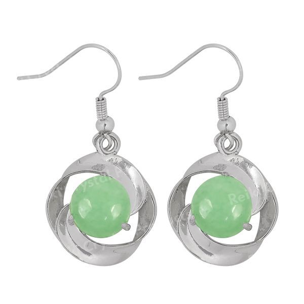 Natural Crystal Stone Earrings for Girls Women