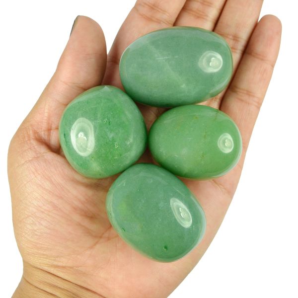Green Jade Big Size Tumble Stone Pack of 200 gram