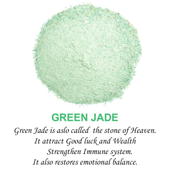 Green Jade Crystal / Stone Dust / Chura
