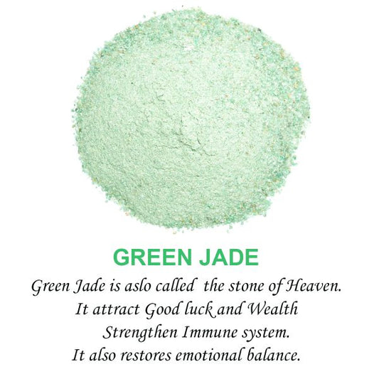 Green Jade Crystal / Stone Dust / Chura