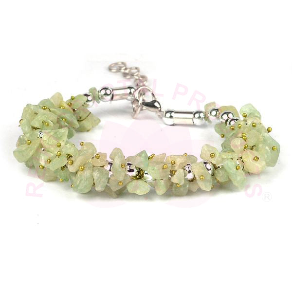 Natural Crystal Stone Adjustable Chip Beads Bracelet