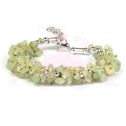 Natural Crystal Stone Adjustable Chip Beads Bracelet