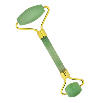 Natural Green Jade Facial Massage Roller for Body, Face, Neck, Eyes
