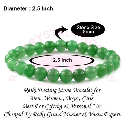 Green Onyx 8 mm Round Bead Bracelet