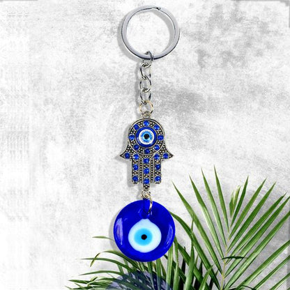 Evil Eye Hamsa Keychain for Keys Car Bike