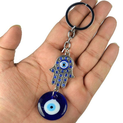 Evil Eye Hamsa Keychain for Keys Car Bike