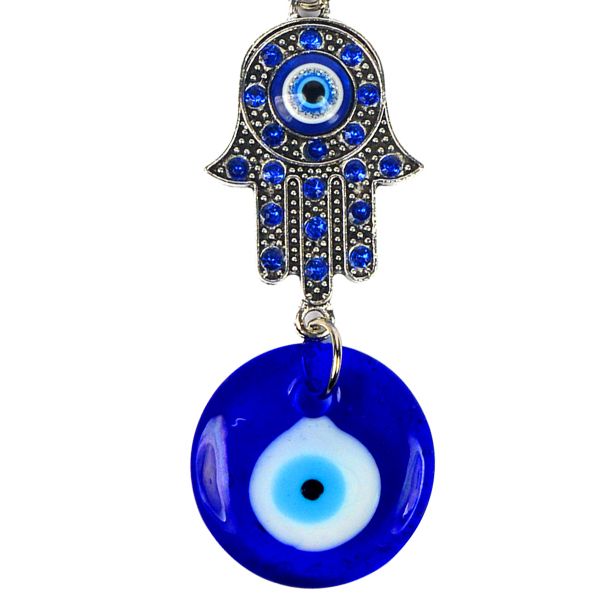 Evil Eye Hamsa Keychain for Keys Car Bike