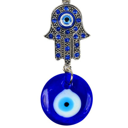 Evil Eye Hamsa Keychain for Keys Car Bike