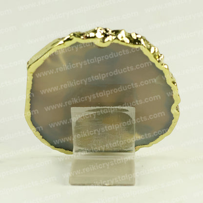 Crystal Stone Agate Hanuman ji Sileces & Coaster for Table Decoration
