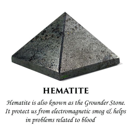 Natural Hematite Pyramid 30-35 mm