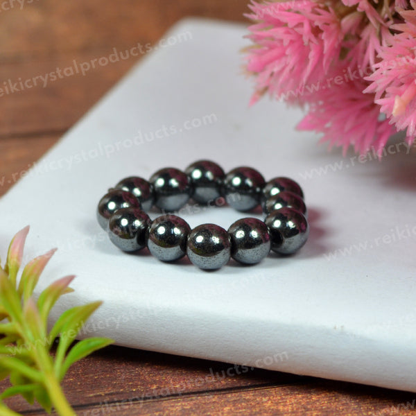 AAA Natural Crystal Stone Beads Ring 6mm