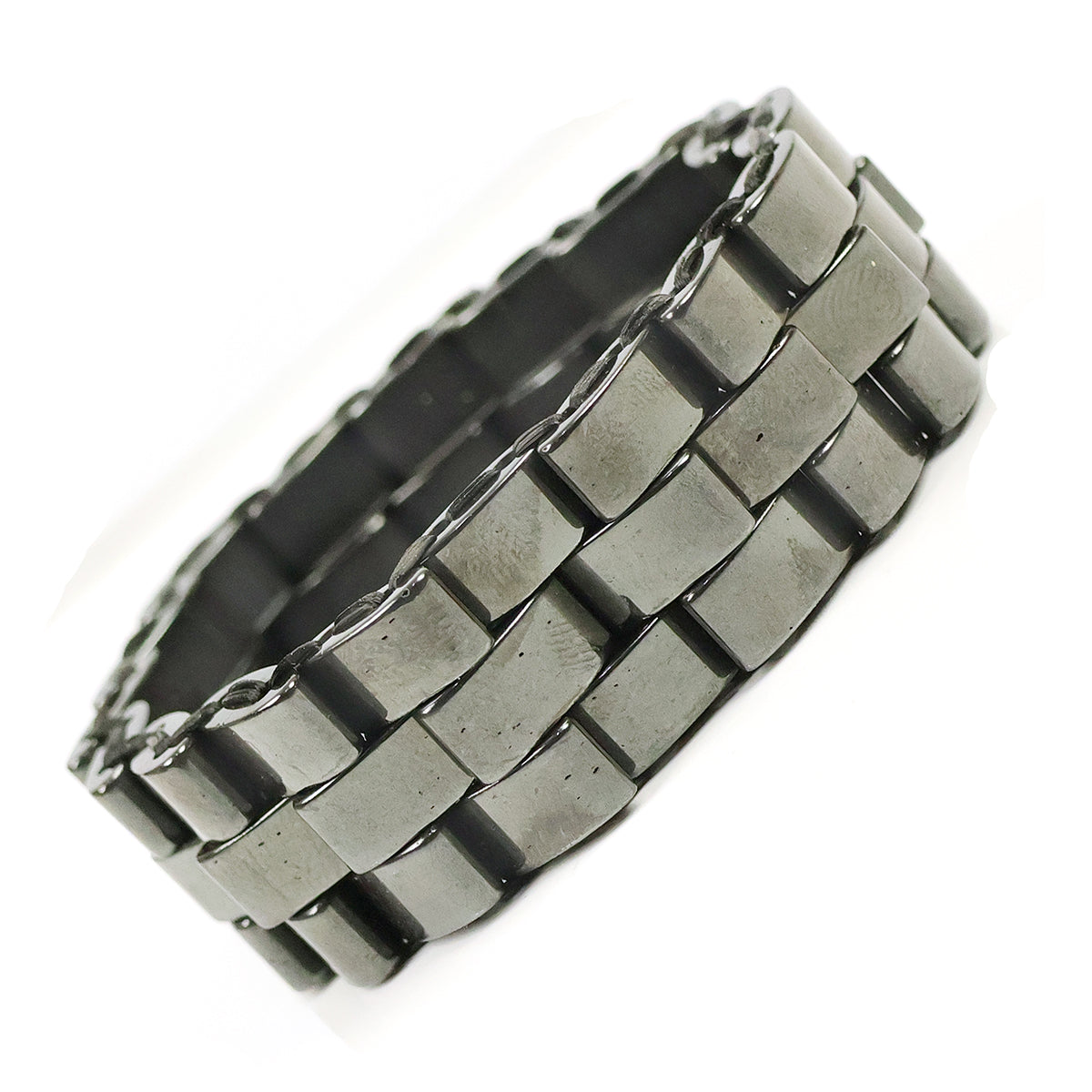Natural Stone Stretchable Hematite Bracelet
