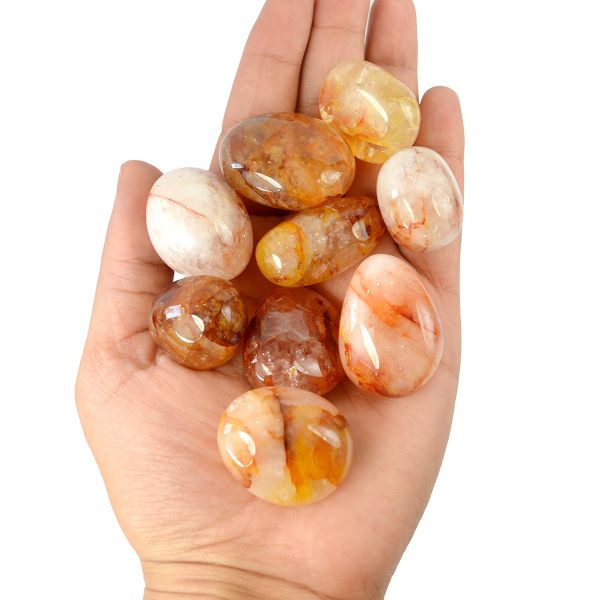 Hematoid Quartz Tumble Stone