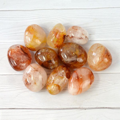 Hematoid Quartz Tumble Stone