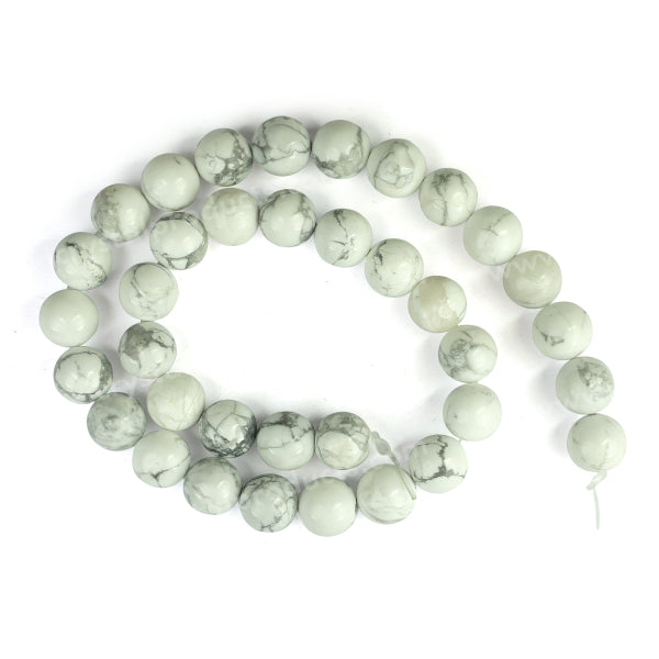 Howlite 10 mm Round Loose Beads 35-40 pcs for Making Bracelet Mala Necklaces