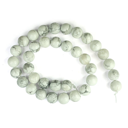 Howlite 10 mm Round Loose Beads 35-40 pcs for Making Bracelet Mala Necklaces