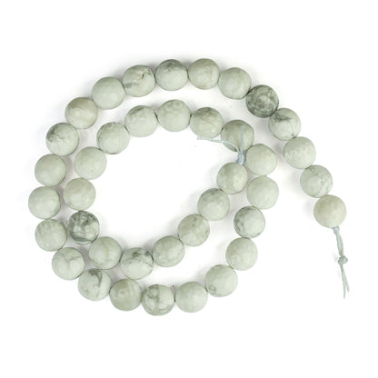 Howlite 10 mm Faceted Loose Beads 35-40 pcs for Making Bracelet Mala Necklaces