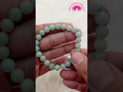 AAA Amazonite 8 mm Round Bead Bracelet