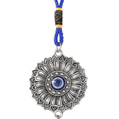 Feng Shui Heart Evil Eye Wind Chime Hanging for Window Balcony Decor Home Endurance Door Decoration