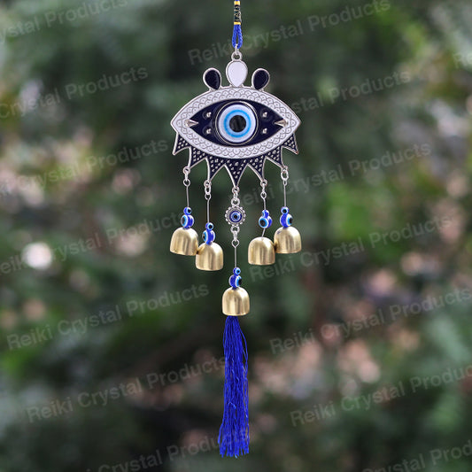Feng Shui Evil Eye Wind Chime Hanging for Window Balcony Decor Home Door Decoration
