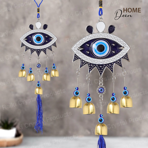 Feng Shui Evil Eye Wind Chime Hanging for Window Balcony Decor Home Door Decoration