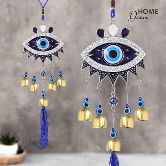 Feng Shui Evil Eye Wind Chime Hanging for Window Balcony Decor Home Door Decoration