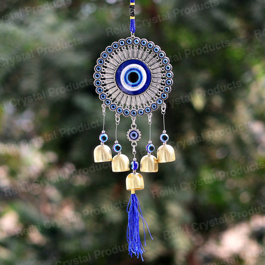 Feng Shui Big Evil Eye Wind Chime Hanging for Window Balcony Decor Home Door Decoration