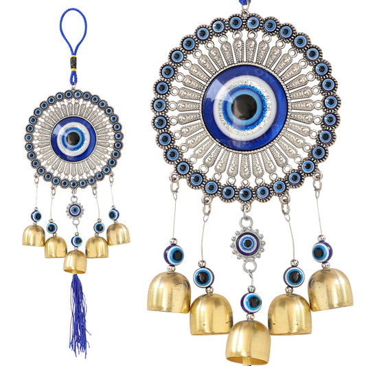 Feng Shui Big Evil Eye Wind Chime Hanging for Window Balcony Decor Home Door Decoration
