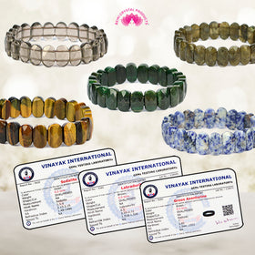 Certified Natural Crystal Stones Exotic Bracelet