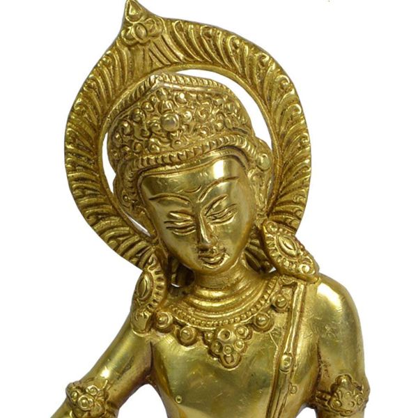 Brass Indra Dev for Vastu Remedy Size 17.7 cm (7 inch)