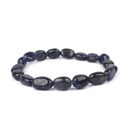 Natural Crystal Stone Oval Beads Bracelet