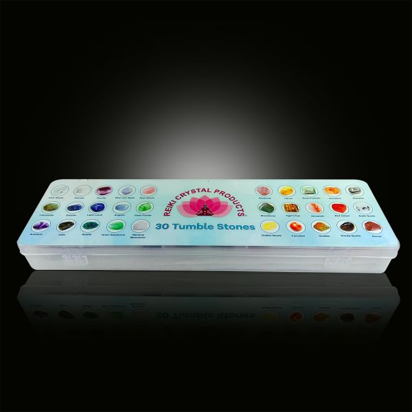 Reiki Crystal Products 30 Chakra Tumble Stones Kit