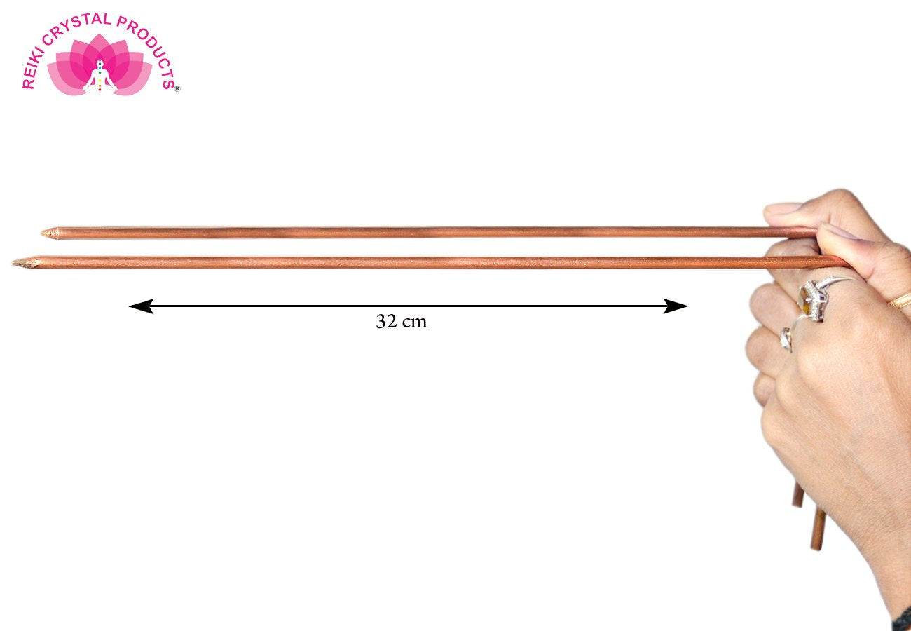 Copper Dowsing L Rod - Divining Rods Pair