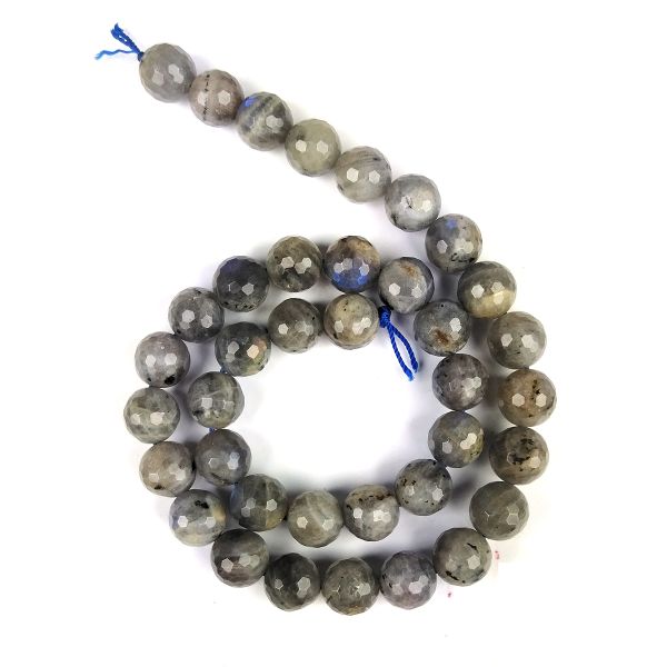 Labradorite 10 mm Faceted Loose Beads 35-40 pcs for Making Bracelet Mala Necklaces
