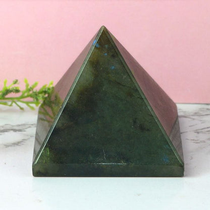 Natural Labradorite Crystal Pyramid