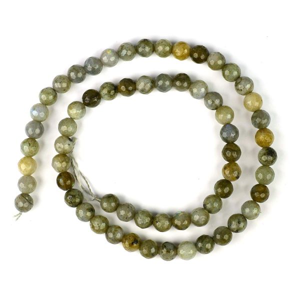 Natural Crystal Stone 6 mm Faceted Loose Beads 65-70 pcs for Making Bracelet Mala Necklaces