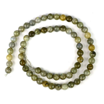 Natural Crystal Stone 6 mm Faceted Loose Beads 65-70 pcs for Making Bracelet Mala Necklaces