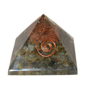 Labradorite Orgone/Orgonite Pyramid 70-75 mm