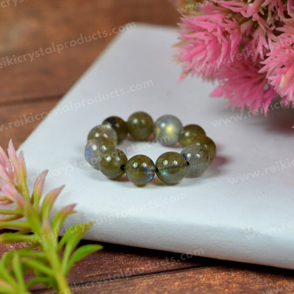 AAA Natural Crystal Stone Beads Ring 6mm