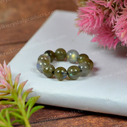 AAA Natural Crystal Stone Beads Ring 6mm
