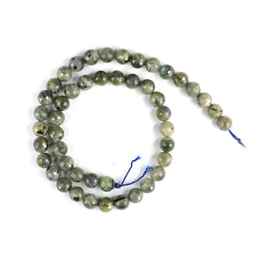 Natural Labradorite 8mm faceted loose beads strand