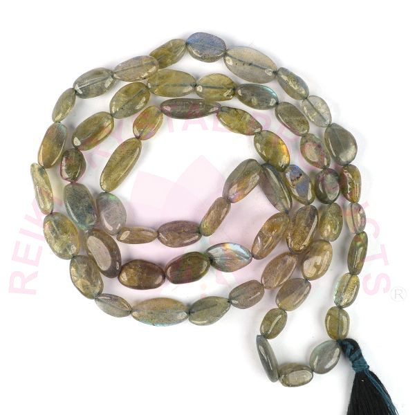 Natural Crystal Stone Tumble Beads Mala for Unisex