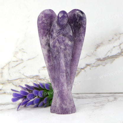 Natural Crystal Angel Size 7.6 cm (3 inch)