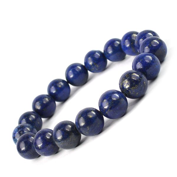 Natural Crystal Stone 12 mm Round Beads Bracelet