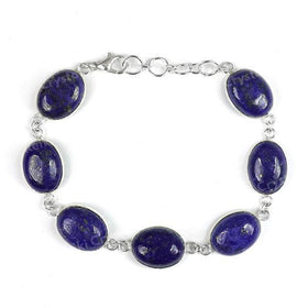 Natural Crystal Stone Adjustable Metal Bracelet for Unisex