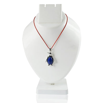 Natural Lapis Lazuli Penguin Shape Pendant - Locket