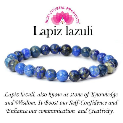 Certified Sodalite 8 mm Round Bead Bracelet