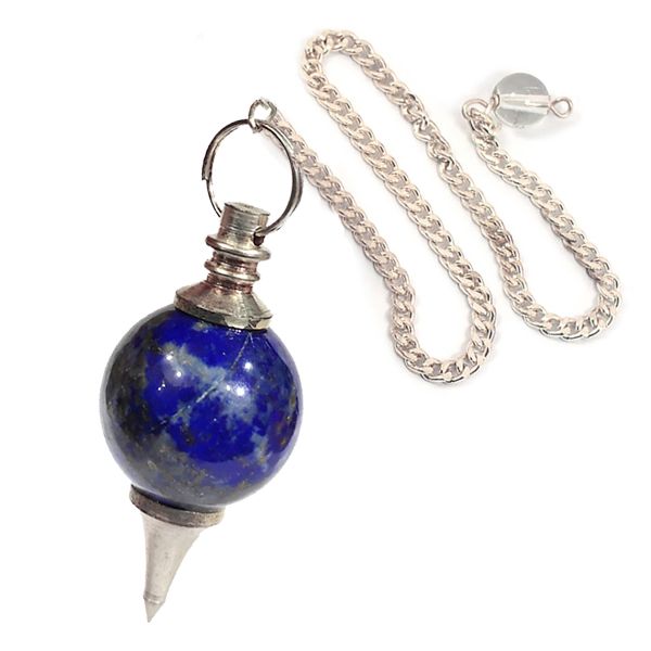 Natural Crystal Ball Dowser - Pendulam