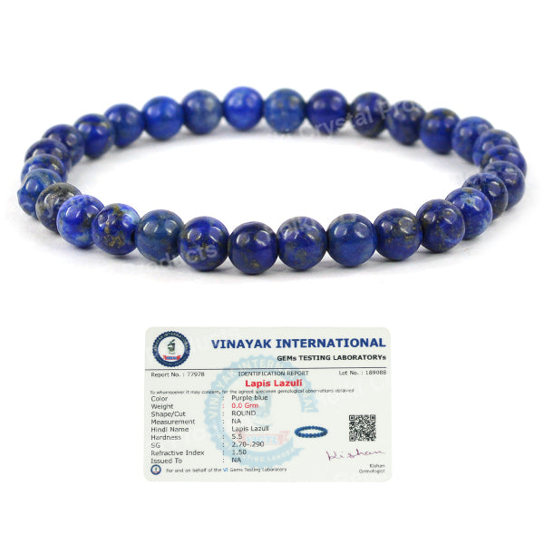 Certified Natural Crystal Stones 6 mm Round Bead Bracelet Energized By Reiki Grand Master